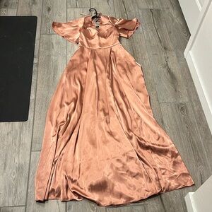Bridesmaids dress in dusted rose size 4. GALINA signature brand.